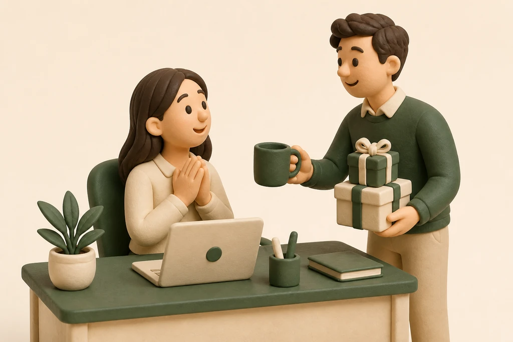 Cadeaus voor collega's: professioneel en persoonlijk