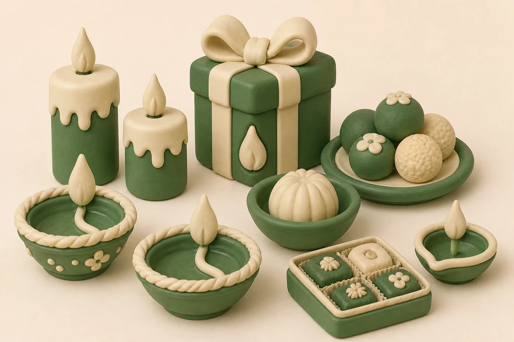 Diwali cadeaus: licht, zoet en nieuw begin