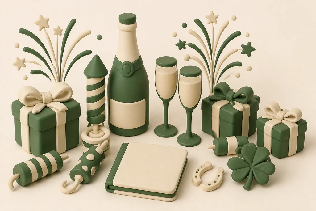 Nieuwjaar cadeau-tradities: goede voornemens en geluk
